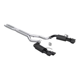 S7280BLK, MBRP S7280BLK Cat-Back 3" Armor BLK (Black-Coated Aluminized Steel / Dual with Black Tips) for FORD Mustang GT 5.0L 2024- في الإمارات, دبي. Condition - new. Price 7,020 AED. Photo, seller contacts | AUTO.AE