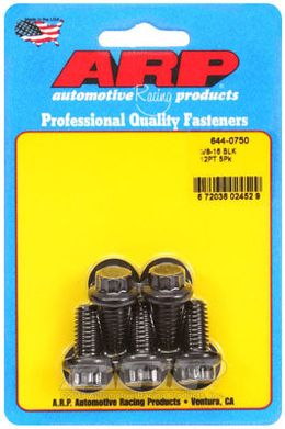644-0750, ARP 644-0750 SAE Bolt Kit 3/8-16 x 0.750 12pt 7/16 wrenching black oxide bolts в ОАЭ, Дубай. Состояние - новое. Цена 190 AED. Фото, контакты продавца | AUTO.AE