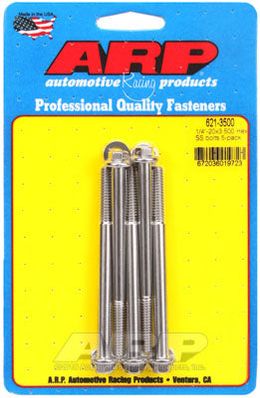 621-3500, ARP 621-3500 SAE Bolt Kit 1/4-20 x 3.500 hex SS bolts в ОАЭ, Дубай. Состояние - новое. Цена 220 AED. Фото, контакты продавца | AUTO.AE