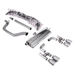 SSXVW699, MILLTEK SSXVW699 Filter-Back Exhaust, 3.15" (Titanium GT-115 Tips) for VW Golf GTI (MK8) в ОАЭ, Дубай. Состояние - новое. Цена 15 750 AED. Фото, контакты продавца | AUTO.AE