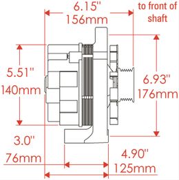 PWM-7735, Powermaster Retro Alternators 7735 в ОАЭ, Дубай. Состояние - новое. Цена 910 AED. Фото, контакты продавца | AUTO.AE