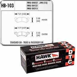 HWK-HB103U-590, Hawk Performance DTC 70 Brake Pads HB103U.590 in UAE, Dubai. Condition - new. Price 1,020 AED. Photo, seller contacts | AUTO.AE