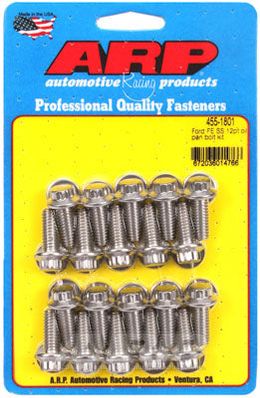 455-1801, ARP 455-1801 Oil Pan Bolt Kit for Ford FE SS 12pt in UAE, Dubai. Condition - new. Price 370 AED. Photo, seller contacts | AUTO.AE