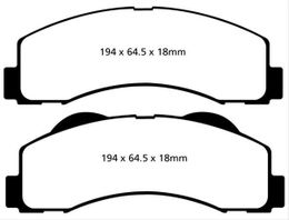 EBC-DP61855, EBC Greenstuff Elite SUV and Light Truck Organic Brake Pads for 2010-2022 EXPEDITION, NAVIGATOR, 2010-2014 F-150 - DP61855 في الإمارات, دبي. Condition - new. Price 610 AED. Photo, seller contacts | AUTO.AE