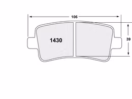 1430.22, PFC 1430.22 Brake pads Z-RATED CARBON METALLIC rear CHEVROLET Impala 2014 в ОАЭ, Дубай. Состояние - новое. Цена 530 AED. Фото, контакты продавца | AUTO.AE