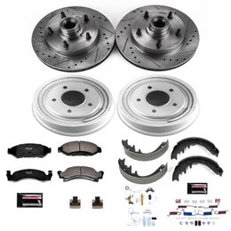 PWR-K15456DK, PowerStop Z23 Evolution Sport Disc and Drum Brake Upgrade Kits for 1987-1989 F-150 - K15456DK в ОАЭ, Дубай. Состояние - новое. Цена 2 750 AED. Фото, контакты продавца | AUTO.AE