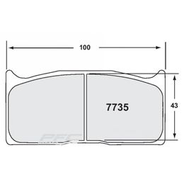 7735.84.20.44, PFC 7735.84.20.44 Rear Brake Pads RACING 84 CMPD 20 mm for FORD Mustang GT4 в ОАЭ, Дубай. Состояние - новое. Цена 1 670 AED. Фото, контакты продавца | AUTO.AE