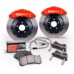 83.857.6700.71, STOPTECH 83.857.6700.71 BBK 2PC ROTOR, FRONT SLOTTED 355X32/ST60 RED TOYOTA SUPRA '93-98 in UAE, Dubai. Condition - new. Price 17,810 AED. Photo, seller contacts | AUTO.AE