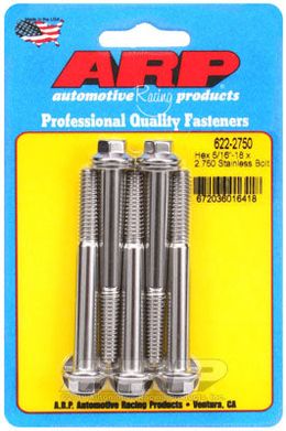 622-2750, ARP 622-2750 SAE Bolt Kit 5/16-18 x 2.750 hex SS bolts в ОАЭ, Дубай. Состояние - новое. Цена 230 AED. Фото, контакты продавца | AUTO.AE