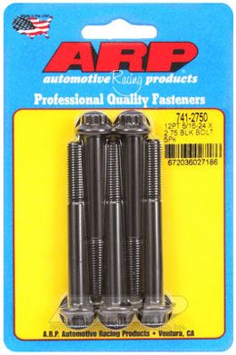 741-2750, ARP 741-2750 SAE Bolt Kit 5/16-24 x 2.750 12pt black oxide bolts в ОАЭ, Дубай. Состояние - новое. Цена 210 AED. Фото, контакты продавца | AUTO.AE