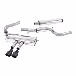 SSXFD116, MILLTEK SSXFD116 Cat-Back Exhaust, 3'' (Dual GT-100 Cerakote Black Tips) for FORD Focus ST Estate / Sedan / Limosine 2012-2018 في الإمارات, دبي. Condition - new. Price 7,890 AED. Photo, seller contacts | AUTO.AE