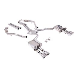 SSXAU1113, MILLTEK SSXAU1113 Cat-Back Exhaust, 2.5" (Polished GT-100 Trims) for AUDI S5 (B9) 2017- في الإمارات, دبي. Condition - new. Price 16,220 AED. Photo, seller contacts | AUTO.AE