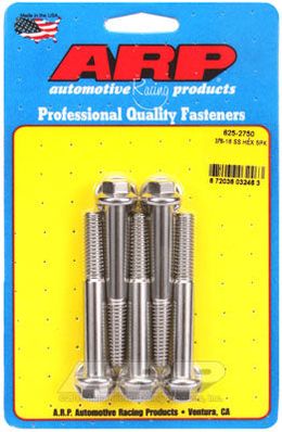 625-2750, ARP 625-2750 SAE Bolt Kit 3/8-16 x 2.750 hex 7/16 wrenching SS bolts в ОАЭ, Дубай. Состояние - новое. Цена 250 AED. Фото, контакты продавца | AUTO.AE