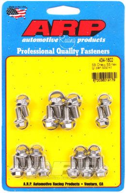 434-1802, ARP 434-1802 Oil Pan Bolt Kit for Chevrolet Small Block SS hex in UAE, Dubai. Condition - new. Price 320 AED. Photo, seller contacts | AUTO.AE