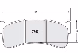 7797.97.20.44, PFC 7797.97.20.44 Brake pads RACE 97 CMPD 20MM PORSCHE 997 GT3 Grand AM (2008-10 Sprint) in UAE, Dubai. Condition - new. Price 1,090 AED. Photo, seller contacts | AUTO.AE