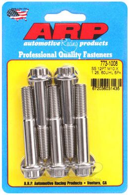 773-1008, ARP 773-1008 Metric Thread Bolt Kit M10 x 1.25 x 60 12pt SS bolts in UAE, Dubai. Condition - new. Price 290 AED. Photo, seller contacts | AUTO.AE