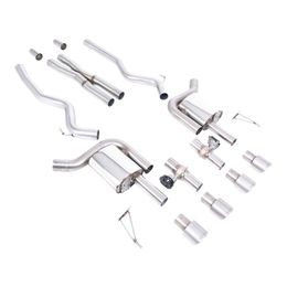 SSXFD427, MILLTEK SSXFD427 Cat-Back Exhaust, 2.76" (Brushed Titanium GT-100 Tips) for FORD Mustang GT 5.0L Fastback (S650) 2024- في الإمارات, دبي. Condition - new. Price 19,230 AED. Photo, seller contacts | AUTO.AE