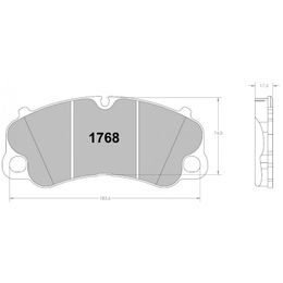 1768.331.17.44, PFC 1768.331.17.44 Front Brake Pads for PORSCHE 991 GT3, 992 GT3, 992 S/4S, Cayman GT4 في الإمارات, دبي. Condition - new. Price 4,340 AED. Photo, seller contacts | AUTO.AE