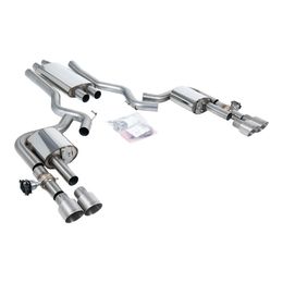 SSXFD436, MILLTEK SSXFD436 Cat-Back Exhaust, 2.76" (Brushed Titanium GT-100 Trims) for FORD Mustang 2.3L Fastback (S650) 2024- في الإمارات, دبي. Condition - new. Price 21,270 AED. Photo, seller contacts | AUTO.AE
