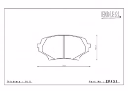 EP431CCRg, ENDLESS EP431CCRg Front brake pads MAZDA MX-5 Miata (06-12) في الإمارات, دبي. Condition - new. Price 1,190 AED. Photo, seller contacts | AUTO.AE