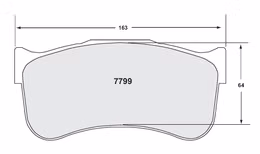 7799.13.29.44, PFC 7799.13.29.44 Brake pads RACE 13 CMPD 29mm NISSAN GT-R35 GT3 (Brembo 6-piston caliper) in UAE, Dubai. Condition - new. Price 4,780 AED. Photo, seller contacts | AUTO.AE