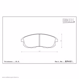 EP401SSY, ENDLESS EP401SSY Front brake pads NISSAN JUKE/CUBE/MAXIMA/SENTRA SE/SE-R/SUZUKI SX-4 in UAE, Dubai. Condition - new. Price 720 AED. Photo, seller contacts | AUTO.AE