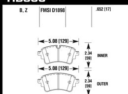 HB866B.652, HAWK HB866B.652 Rear brake pads Street HPS 5.0 AUDI RS4, RS5, A4 B9, A5 F53 في الإمارات, دبي. Condition - new. Price 930 AED. Photo, seller contacts | AUTO.AE