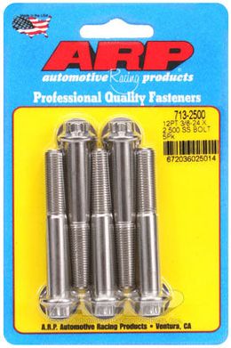713-2500, ARP 713-2500 SAE Bolt Kit 3/8-24 x 2.500 12pt SS bolts в ОАЭ, Дубай. Состояние - новое. Цена 250 AED. Фото, контакты продавца | AUTO.AE