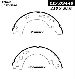 CEB-111-09440, Centric Premium Brake Shoes for 2005-2009 LR3, 2010-2016 LR4, 2006-2013 RANGE ROVER SPORT - 111.09440 في الإمارات, دبي. Condition - new. Price 160 AED. Photo, seller contacts | AUTO.AE