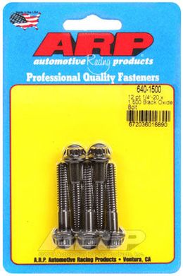 640-1500, ARP 640-1500 SAE Bolt Kit 1/4-20 x 1.500 12pt black oxide bolts в ОАЭ, Дубай. Состояние - новое. Цена 190 AED. Фото, контакты продавца | AUTO.AE
