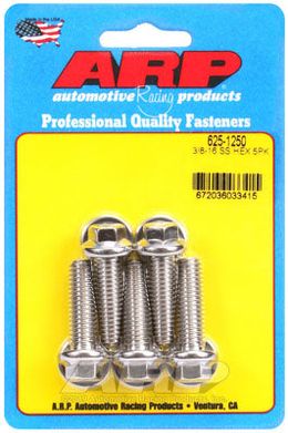 625-1250, ARP 625-1250 SAE Bolt Kit 3/8-16 x 1.250 hex 7/16 wrenching SS bolts в ОАЭ, Дубай. Состояние - новое. Цена 220 AED. Фото, контакты продавца | AUTO.AE