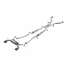 140958CFBA, BORLA 140958CFBA Cat-Back Exhaust 2.25", S-Type II (4.5" Carbon Fiber Black Anodized Tips) for NISSAN 350Z 3.5L 2003-2008 في الإمارات, دبي. Condition - new. Price 10,260 AED. Photo, seller contacts | AUTO.AE