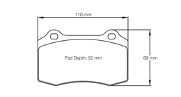 1408-RSL1, PAGID 1408-RSL1 Brake pads RSL1 BREMBO 07.5146. GT (LOTUS) [caliper family A, C, F] в ОАЭ, Дубай. Состояние - новое. Цена 2 080 AED. Фото, контакты продавца | AUTO.AE