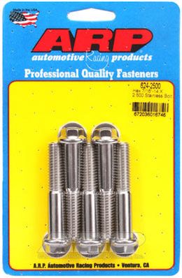 624-2500, ARP 624-2500 SAE Bolt Kit 7/16-14 X 2.500 hex 1/2 wrenching SS bolts в ОАЭ, Дубай. Состояние - новое. Цена 270 AED. Фото, контакты продавца | AUTO.AE