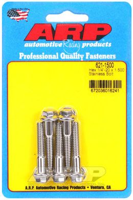 621-1500, ARP 621-1500 SAE Bolt Kit 1/4-20 x 1.500 hex SS bolts في الإمارات, دبي. Condition - new. Price 210 AED. Photo, seller contacts | AUTO.AE
