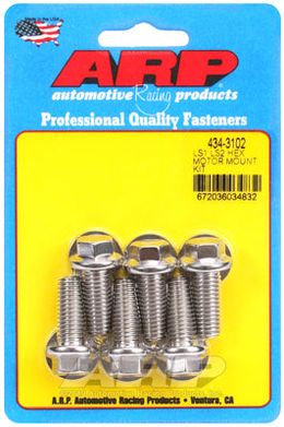 434-3102, ARP 434-3102 Motor Mount Bolt Kit for Chevrolet LS. mount bracket to block. 6pc.. ARP Stainless. hex في الإمارات, دبي. Condition - new. Price 240 AED. Photo, seller contacts | AUTO.AE