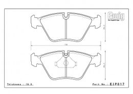 EIP017MA45B, ENDLESS EIP017MA45B Front brake pads AUDI 80/100/BMW E39/M3 E46/E36/M COUPE Z3/M ROADSTER Z in UAE, Dubai. Condition - new. Price 2,070 AED. Photo, seller contacts | AUTO.AE