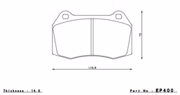 EP400CCRg, ENDLESS EP400CCRg Front brake pads ACURA RSX (02-05)/NISSAN 350Z (03-07) in UAE, Dubai. Condition - new. Price 1,190 AED. Photo, seller contacts | AUTO.AE
