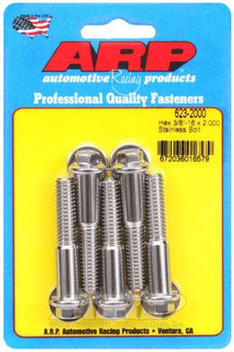 623-2000, ARP 623-2000 SAE Bolt Kit 3/8-16 x 2.000 hex SS bolts في الإمارات, دبي. Condition - new. Price 230 AED. Photo, seller contacts | AUTO.AE
