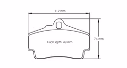 2406-RS42, PAGID 2406-RS42 Rear brake pads RS42 PORSCHE 718 Cayman S 2.5 (982)/981C Cayman GTS 3.4L في الإمارات, دبي. Condition - new. Price 1,260 AED. Photo, seller contacts | AUTO.AE