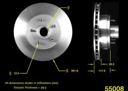 BEN-PRT1603, Bendix Brakes Global Brake Rotors for 1988-1992 CAMARO, 1989-1992 FIREBIRD - PRT1603 في الإمارات, دبي. Condition - new. Price 360 AED. Photo, seller contacts | AUTO.AE