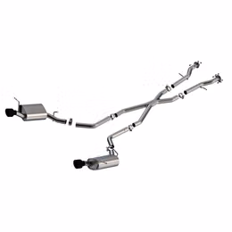 140449CB, BORLA 140449CB Cat-Back Exhaust 2.5", S-Type (4.5" Black Coated Steel Tips) for DODGE Durango 3.6L / 5.7L 2011-2025 in UAE, Dubai. Condition - new. Price 9,790 AED. Photo, seller contacts | AUTO.AE