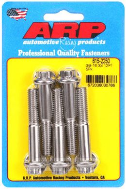615-2250, ARP 615-2250 SAE Bolt Kit 3/8-16 x 2.250 12pt 7/16 wrenching SS bolts в ОАЭ, Дубай. Состояние - новое. Цена 250 AED. Фото, контакты продавца | AUTO.AE