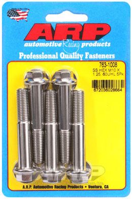 763-1008, ARP 763-1008 Metric Thread Bolt Kit M10 x 1.25 x 60 hex SS bolts in UAE, Dubai. Condition - new. Price 280 AED. Photo, seller contacts | AUTO.AE