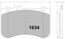 1634.10, PFC 1634.10 Front brake pads Z-RATED MERCEDES-Benz A45S W176 / CLA45 C117 / X117/SLC R172 في الإمارات, دبي. Condition - new. Price 2,350 AED. Photo, seller contacts | AUTO.AE