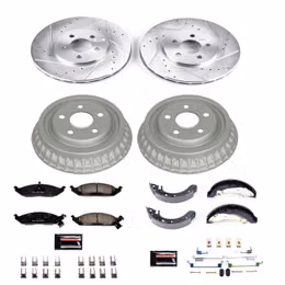 PWR-K15144DK, PowerStop Z23 Evolution Sport Disc and Drum Brake Upgrade Kits for 1996 BREEZE, 1995-1996 STRATUS - K15144DK в ОАЭ, Дубай. Состояние - новое. Цена 1 340 AED. Фото, контакты продавца | AUTO.AE