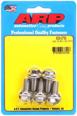 625-0750, ARP 625-0750 SAE Bolt Kit 3/8-16 x 0.750 hex 7/16 wrenching SS bolts в ОАЭ, Дубай. Состояние - новое. Цена 210 AED. Фото, контакты продавца | AUTO.AE