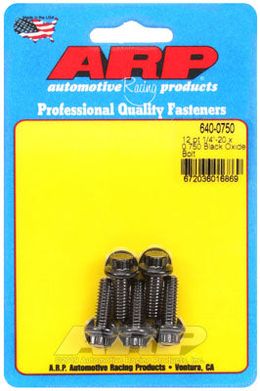 640-0750, ARP 640-0750 SAE Bolt Kit 1/4-20 x 0.750 12pt black oxide bolts в ОАЭ, Дубай. Состояние - новое. Цена 170 AED. Фото, контакты продавца | AUTO.AE