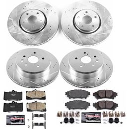 PWR-K6929, PowerStop Z23 Evolution Sport Brake Upgrade Kits for 2016-2017 IS200T, 2018-2020 IS300, 2014-2020 IS350 - K6929 в ОАЭ, Дубай. Состояние - новое. Цена 2 240 AED. Фото, контакты продавца | AUTO.AE