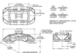 WIL-120-16529, Wilwood Grand National GN4R Brake Calipers 120-16529 في الإمارات, دبي. Condition - new. Price ⁦3,930 AED⁩. Photo, seller contacts | AUTO.AE